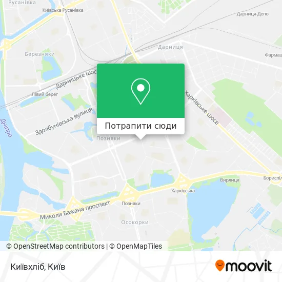 Карта Київхліб