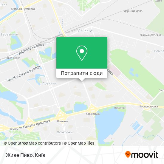 Карта Живе Пиво