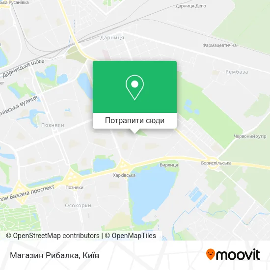 Карта Магазин Рибалка