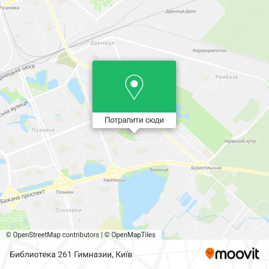 Карта Библиотека 261 Гимназии
