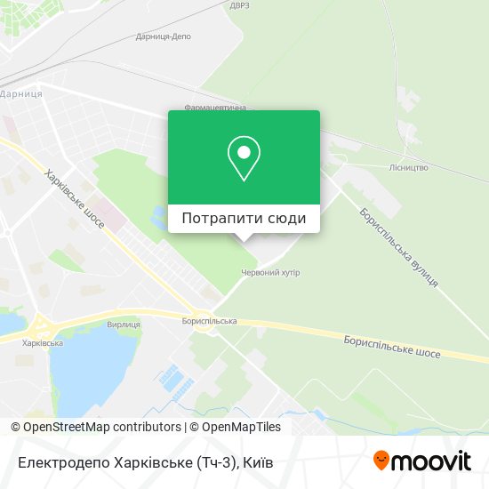 Карта Електродепо Харківське (Тч-3)