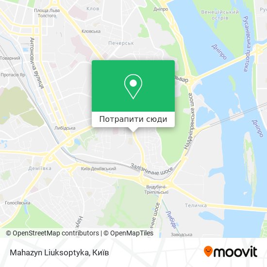 Карта Mahazyn Liuksoptyka