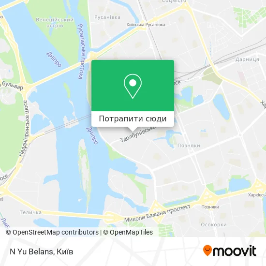 Карта N Yu Belans