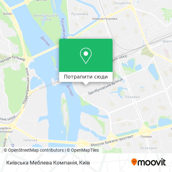 Карта Київська Меблева Компанія