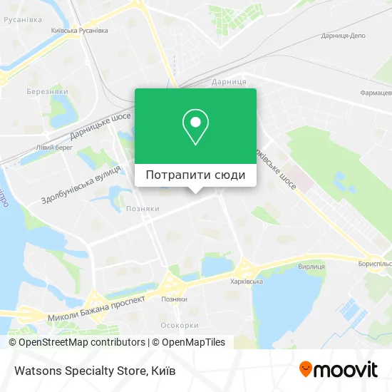 Карта Watsons Specialty Store