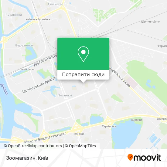 Карта Зоомагазин