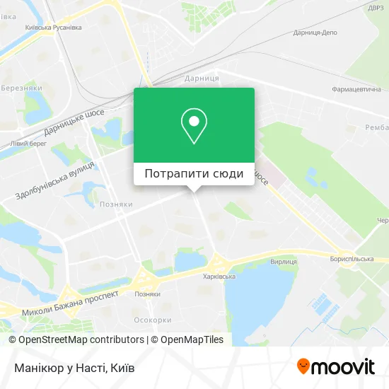 Карта Манікюр у Насті