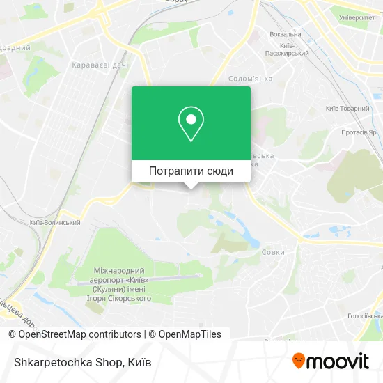 Карта Shkarpetochka Shop