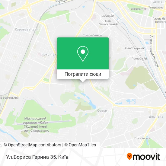 Карта Ул.Бориса Гарина 35