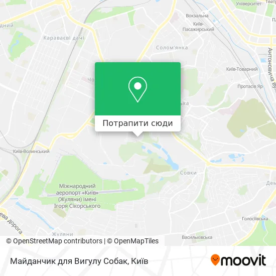 Карта Майданчик для Вигулу Собак