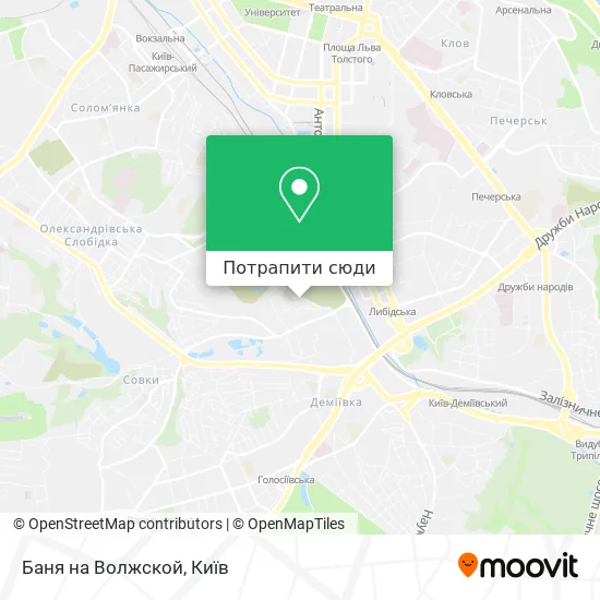 Карта Баня на Волжской