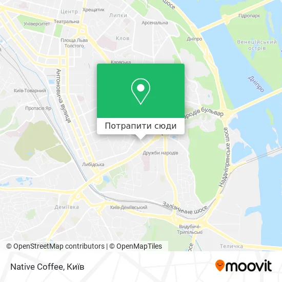 Карта Native Coffee