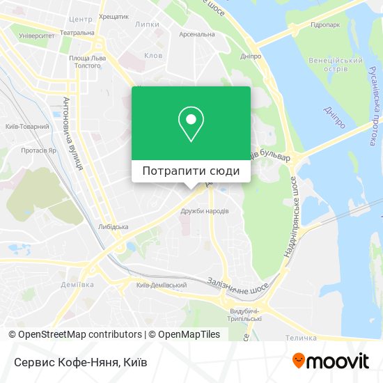 Карта Сервис Кофе-Няня