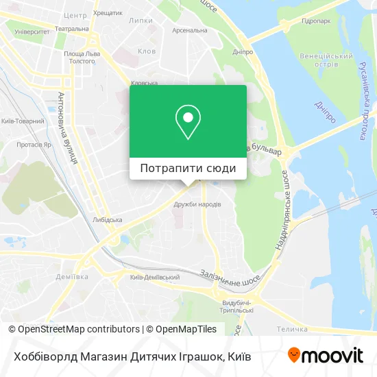 Карта Хоббіворлд Магазин Дитячих Іграшок