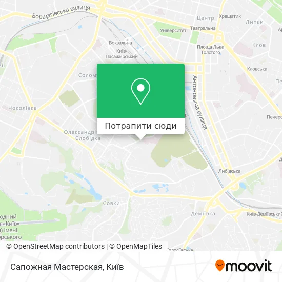Карта Сапожная Мастерская