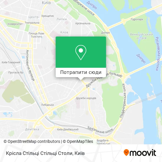 Карта Крісла Стільці Стільці Столи