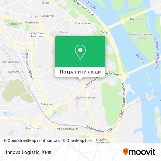 Карта Innova Logistic