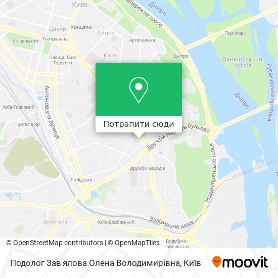 Карта Подолог Зав'ялова Олена Володимирівна