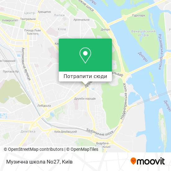 Карта Музична школа No27