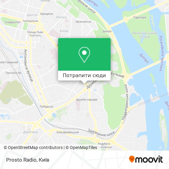 Карта Prosto Radio