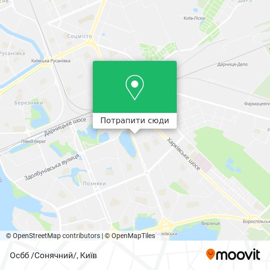 Карта Осбб /Сонячний/