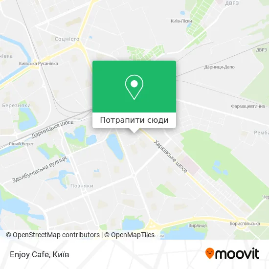 Карта Enjoy Cafe