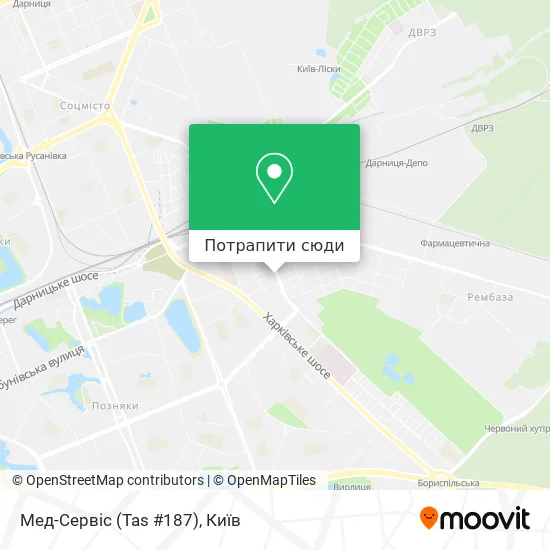 Карта Мед-Сервіс (Tas #187)