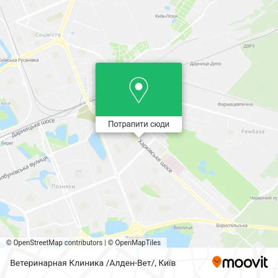 Карта Ветеринарная Клиника /Алден-Вет/