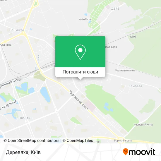 Карта Деревяха