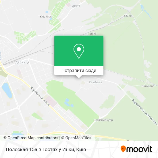 Карта Полеская 15а в Гостях у Инки