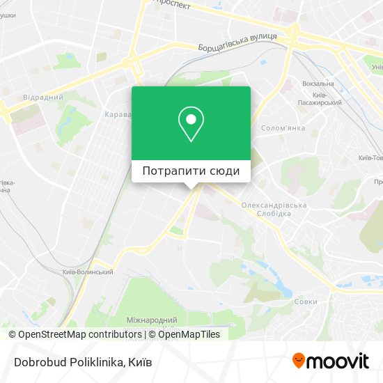 Карта Dobrobud Poliklinika