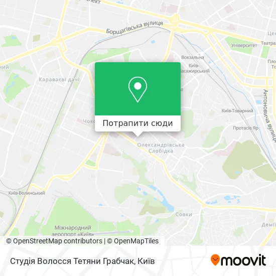 Карта Студія Волосся Тетяни Грабчак