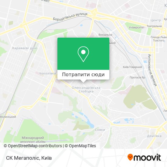 Карта СК Мегаполіс