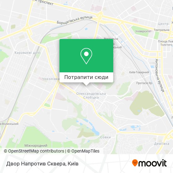 Карта Двор Напротив Сквера