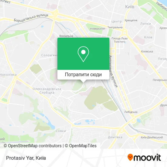 Карта Protasiv Yar