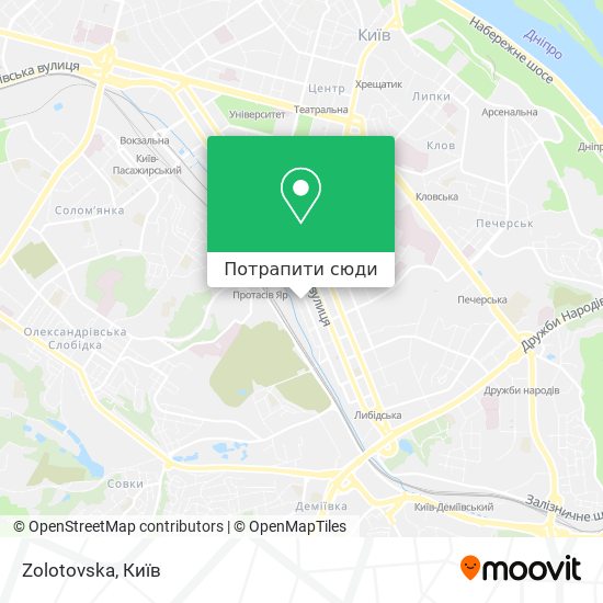 Карта Zolotovska