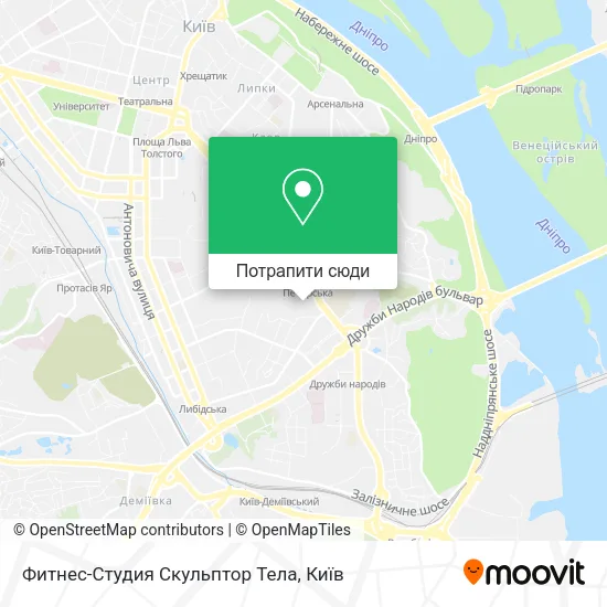 Карта Фитнес-Студия Скульптор Тела