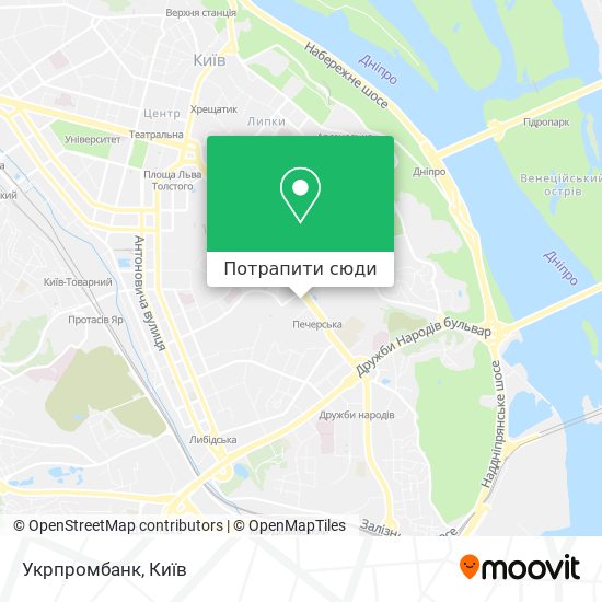 Карта Укрпромбанк