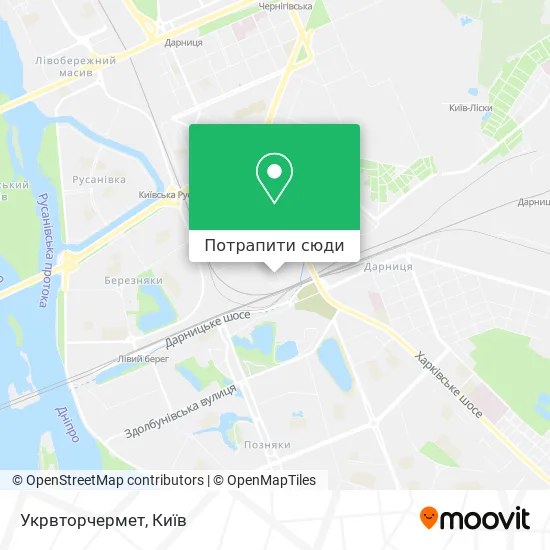Карта Укрвторчермет