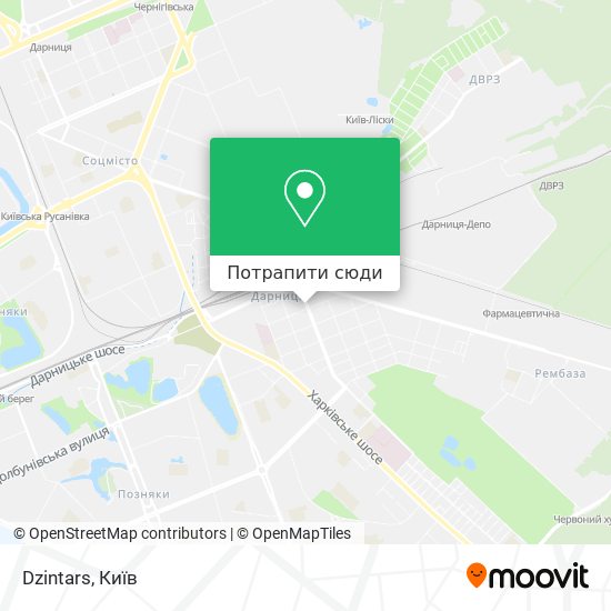 Карта Dzintars