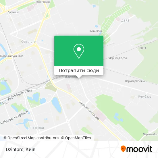 Карта Dzintars