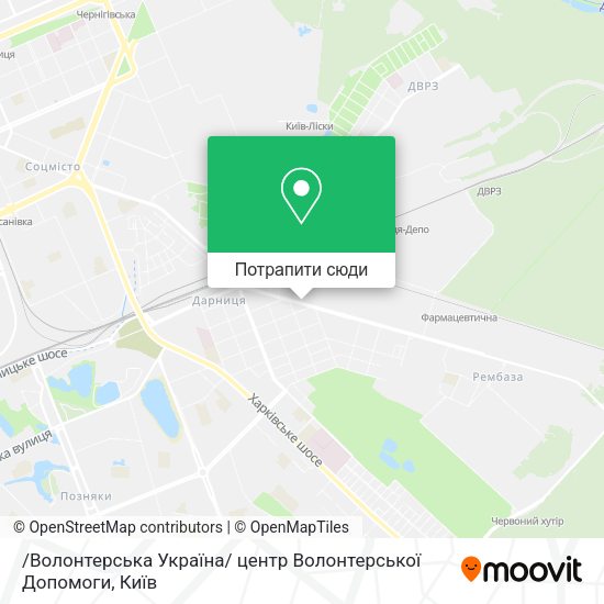 Карта /Волонтерська Україна/ центр Волонтерської Допомоги