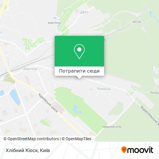 Карта Хлібний Кіоск