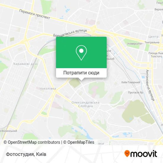 Карта Фотостудия