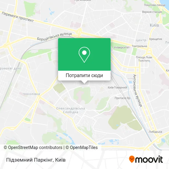 Карта Підземний Паркінг