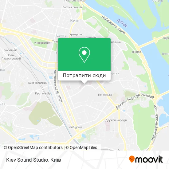 Карта Kiev Sound Studio