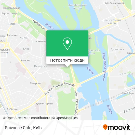 Карта Spivoche Cafe