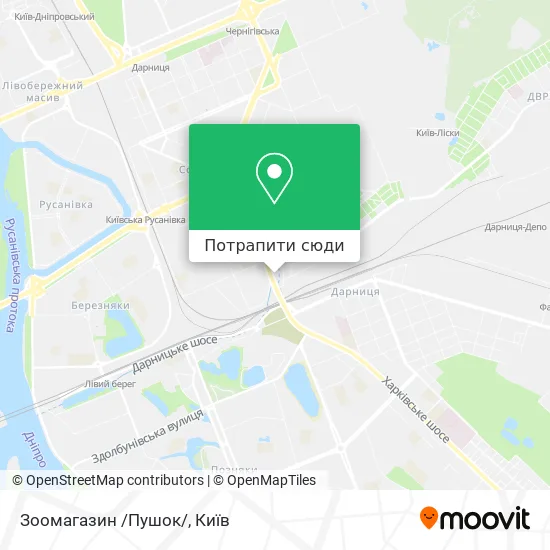 Карта Зоомагазин /Пушок/