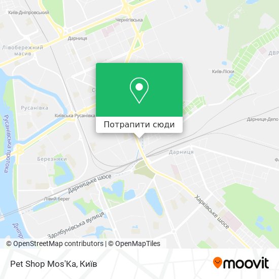 Карта Pet Shop Mos'Ka