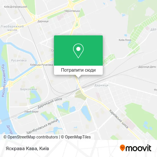 Карта Яскрава Кава